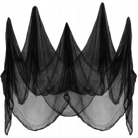    TISCHDECKENVORHANG SCHWARZ TISCHDECKENVORHANG HALLOWEEN 2x2,5