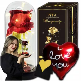   EWIGE ROSE IM GLAS, GESCHENK FÜR MUTTER, GESCHENK ZUM 40. UND 50. GEBURTSTAG FÜR EINE FRAU
