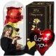 EWIGE ROSE IM GLAS, GESCHENK FÜR MUTTER, GESCHENK ZUM 40. UND 50. GEBURTSTAG FÜR EINE FRAU