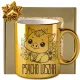  GOLDENE Psycholoszka-Tasse, GESCHENK FÜR EINEN THERAPEUTEN, PSYCHOLOGEN, PSYCHOLOGEN