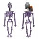  MENSCHLICHES SKELETT SKELETOR SCHÄDEL HALLOWEEN DEKORATION 33 cm