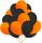  HALLOWEEN-LUFTBALLONS-SET MIT 50 DEKORATIVEN ORANGE-SCHWARZEN LUFTBALLONS FÜR PARTY
