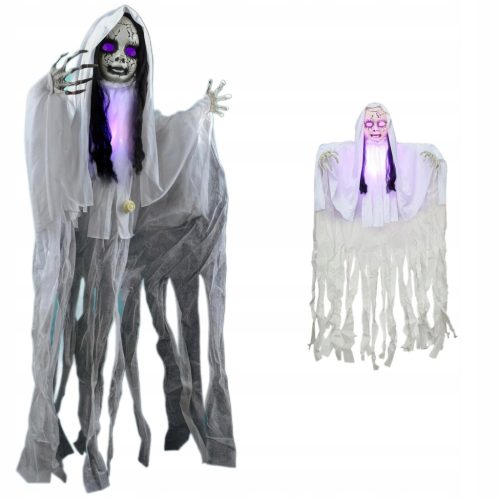  SPIRIT HÄNGENDES GEIST HALLOWEEN DEKORATION HAUS ORNAMENT BELEUCHTET 109 cm