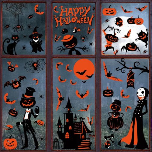  9x BLATT HALLOWEEN-AUFKLEBER-AUFKLEBER-SET WEIHNACHTSDEKORATIONEN
