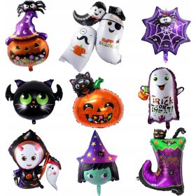    9x HALLOWEEN BALLONS HALLOWEEN BALLON SET BALL KÜRBIS COVERBEB GHOST