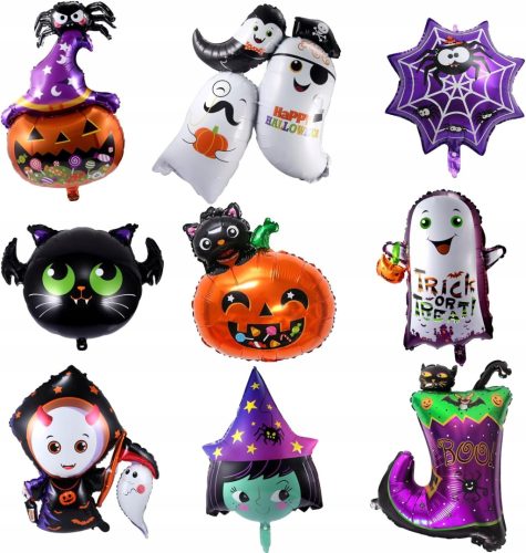  9x HALLOWEEN BALLONS HALLOWEEN BALLON SET BALL KÜRBIS COVERBEB GHOST