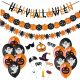  HALLOWEEN-DEKO 25-TEILIGES PARTY-DEKO-SET LUFTBALLONS-BANNER