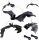  10x Fledermäuse DEKORATIONEN HALLOWEEN ZUBEHÖR Fledermäuse Set 5 GRÖSSEN