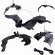 10x Fledermäuse DEKORATIONEN HALLOWEEN ZUBEHÖR Fledermäuse Set 5 GRÖSSEN