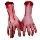  Halloween-Dekoration blutige Hand 2 Stück 29 cm