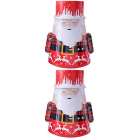  Weihnachtsgeschenk Bonbonglas aus Blech, 2 Stk