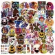  50 Stück Five Nights at Freddy's Vinyl-Aufkleber, wasserfeste Aufkleber für l