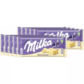   Milka Weiße Schokolade 90g, 10er-Pack – Cremiger Genuss mit Alpenmilch