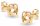  ORIGINAL GEOMETRISCHE BLOCK-OHRRINGE AUS GOLD 14KT 585