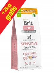  BRIT Care Dog Sustainable Sensitive Insect Fish 12 kg + 2 Hundefutter gratis