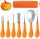  KÜRBIS-SCHNITZ-SET KLINGE HALLOWEEN-WERKZEUGE 7-TEILIGES KOFFER