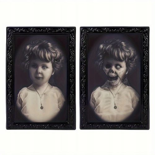  Gruseliger, bewegungsaktivierter 3D-Halloween-Fotorahmen – perfekt für ein Spukhaus