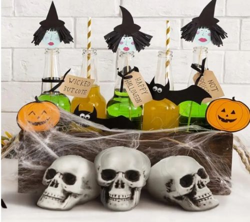  Halloween Totenkopf Deko Totenköpfe 15er Pack