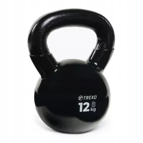    Kettlebell TREXO VKB12 12 kg Gewichtsmarkierung Gusseisen Runder breiter Griff
