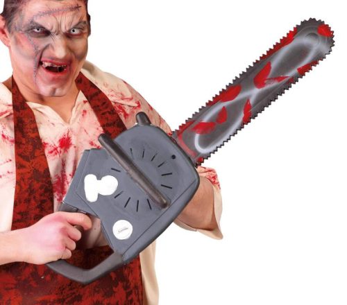  Künstliche Kettensäge mit Blut