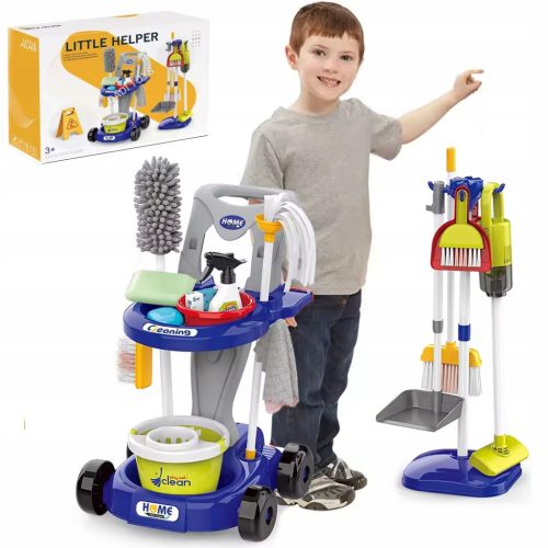  GROSSES REINIGUNGSSET VERTIKALER STAUBSAUGER MOP MATADI 29 AKC. FÜR KINDER