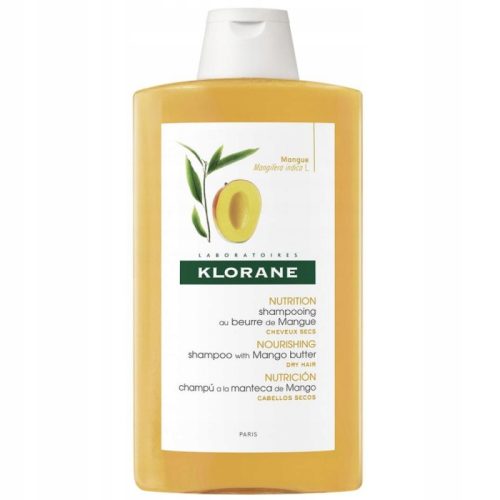 Klorane Mango Butter Shampoo für trockenes Haar, 400 ml