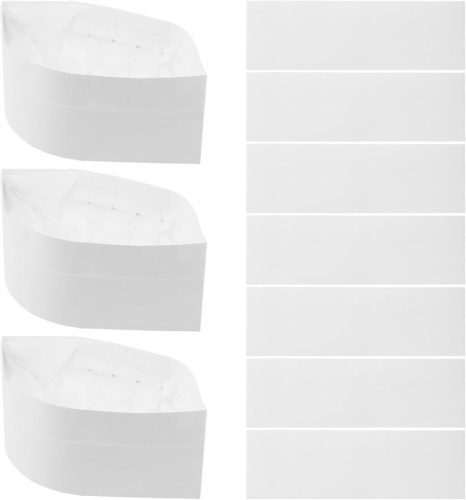  20 Stück Einweg-Kochmütze aus Papier