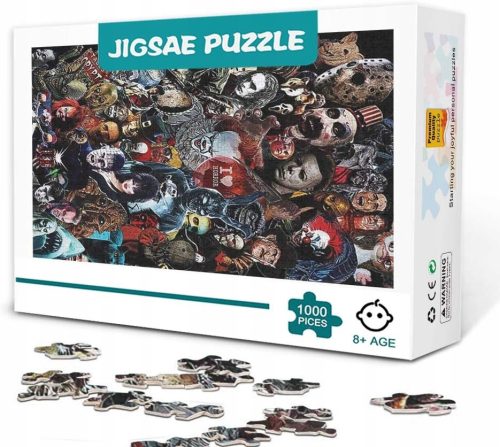  Puzzle 1000 Teile – Halloween-Horrorfiguren
