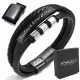  Herren Lederarmband mit Gravur + VERLÄNGERUNG als Geschenk