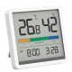  Sensor-Thermometer und Hygrometer mit Uhr, weiß