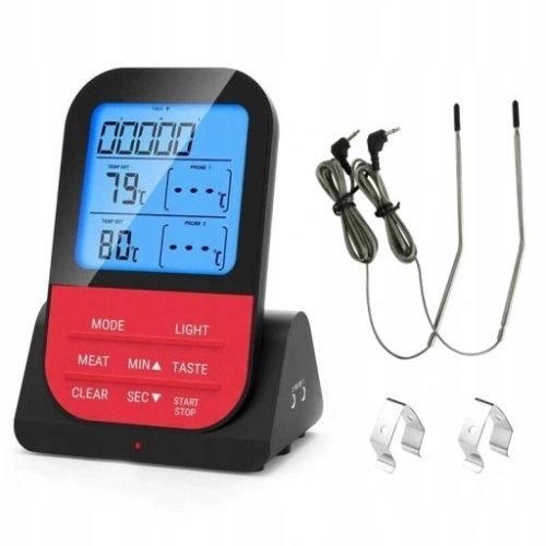  THERMOMETERSONDE ZUM GRILLEN VON FLEISCH Kabelloses LCD