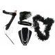  ZEST 2020S PERLEN-STIRNBAND, ZIGARILLETTEN-BOA, HANDSCHUHE