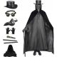  Pest-Arzt-Kostüm-Maske mit Schnabel, Arzt-Maske, mittelalterlich