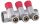  X-HOME PEX-VERTEILER 1" x 16 mm 3 KREISE WARMWASSERABSCHNITTE FÜR WARMWASSER-MONO