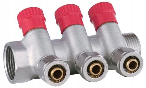  X-HOME PEX-VERTEILER 1" x 16 mm 3 KREISE WARMWASSERABSCHNITTE FÜR WARMWASSER-MONO