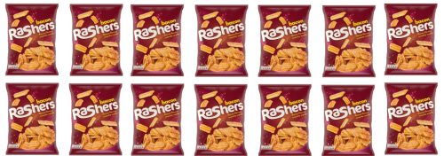 14x 180g Bacon Snack RASHERS, knusprige Bacon-Chips aus UK im Karton