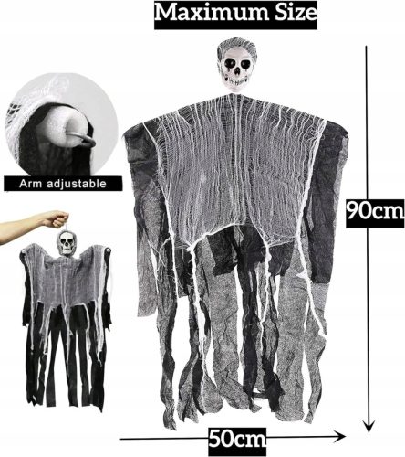  Hängende Skelett-Geister-Halloween-Dekoration