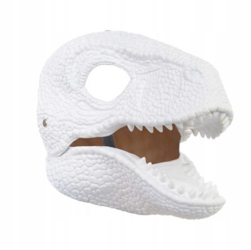  DINOSAURIER-MASKE MIT OFFENEM MUND EINES GRAUEN RAPTORS