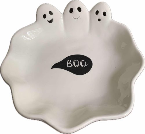  Schüssel, Platte, weiße Keramik, Halloween, 21cmx19cm, Geister, Gespenster, PRIMARK