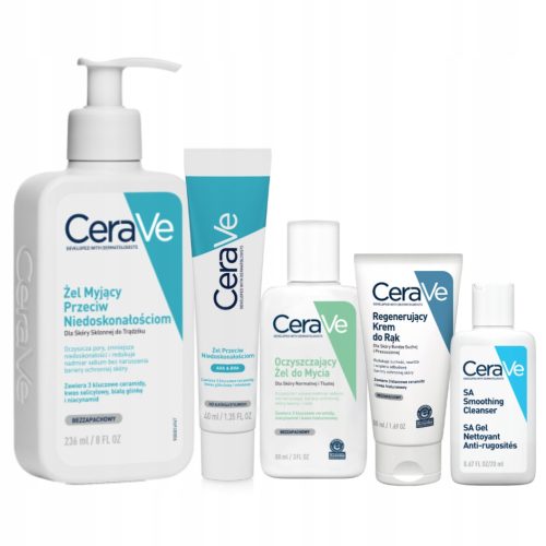 CeraVe Pflegeset für unreine und empfindliche Haut inklusive Geschenke