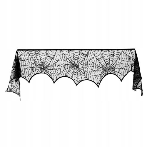  Halloween-Spinnennetz-Kaminstoff, Material: Polyesterspitze
