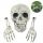  Totenkopf-Skelett, gruselige Halloween-Gartendekoration