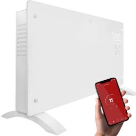    Elektrische Glasheizung Yoer 2500W + WLAN + Timer + ENERGIESPARMODUS