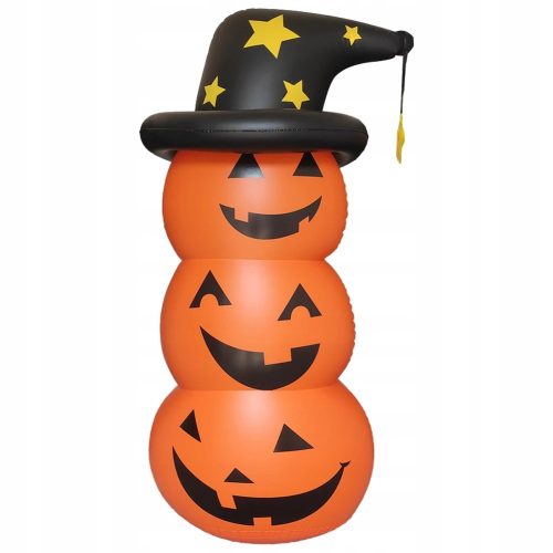  Halloween folgt einem aufgeblasenen, winddichten Kürbis