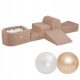  Mini-Schaumstoffspielplatz für Kinder Misioo Beige Boucle Hindernisparcours