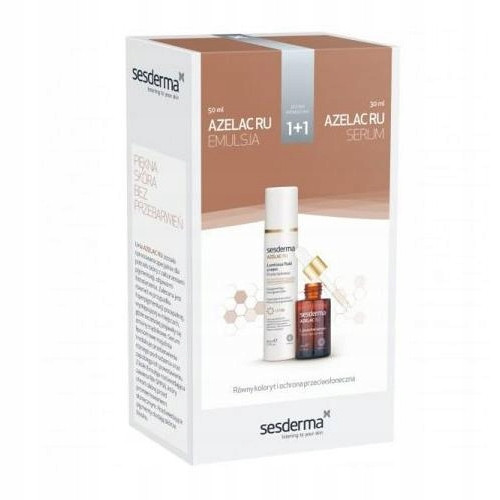 SESDERMA Azelac RU Pflegeset mit Aufhellender Emulsion SPF50 und Liposomales Serum
