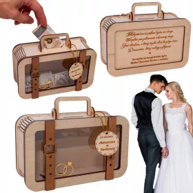    Spardose als HOCHZEITsgeschenk. KOFFER-Spardose als HOCHZEITS-Souvenir