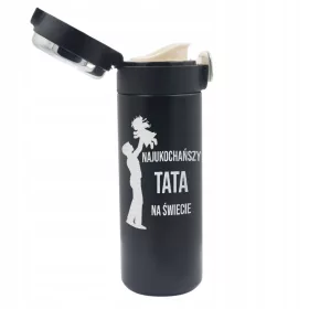    GESCHENK FÜR PAPA THERMISCHER THERMOBECHER LED-GRAVUR GESCHENKIDEE