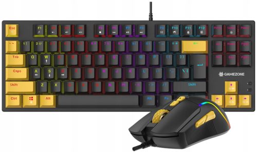  TRACER GameZone Hornet87 USB-Gaming-Tastatur und -Maus-Set