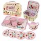  METALL-TEESERVICE FÜR KINDER, KAFFEESET, TASSEN + BOX